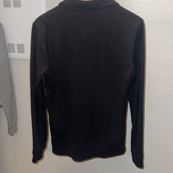 Men’s Burberry Grey Long-sleeve Polo - Picture 2 of 7